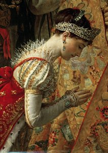 Kaiserin Joséphine Die Krönung Napoleons (Detail) von Jacques Louis David