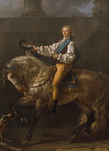 Reiterporträt von Stanisław Kostka Potocki von Jacques Louis David