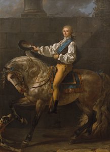 Reiterporträt von Stanislaw Kostka Potocki 1755-1821 von Jacques Louis David
