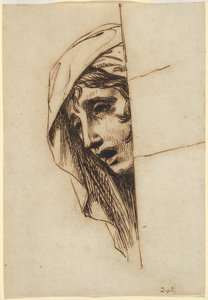 Kopf einer Frau von Jacques Louis David
