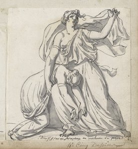Niobe und ihre Tochter von Jacques Louis David