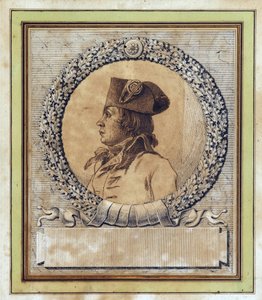 Philippe François Joseph Le Bas - Porträt von Philippe-François-Joseph Le Bas (1764-1794) von Jacques Louis David (1748-1825)