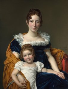 Porträt der Gräfin Vilain XIIII mit ihrer Tochter von Jacques Louis David