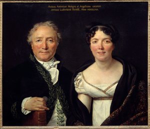 Porträt von Antoine Mongez und seiner Frau Angelique von Jacques Louis David