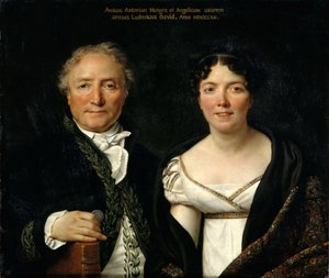 Porträt von Antoine und Angélique Mongez, 1812 von Jacques Louis David