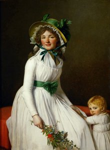 Porträt von Madame Pierre Seriziat und ihrem Sohn Emile von Jacques Louis David