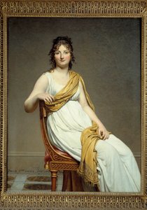 Porträt von Madame Raymond Verninac (1780-1827) Schwester von Eugene Delacroix von Jacques Louis David