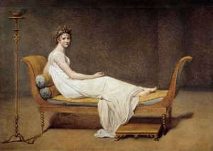 Porträt von Madame Récamier, Jeanne Françoise genannt Juliette von Jacques Louis David