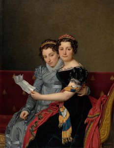 Porträt der Schwestern Zénaïde und Charlotte Bonaparte von Jacques Louis David