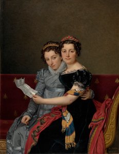 Porträt der Schwestern Zénaïde und Charlotte Bonaparte von Jacques Louis David