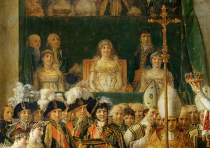 Krönung Napoleons in Notre-Dame von Jacques Louis David