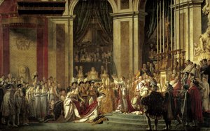 Krönung von Kaiser Napoleon I. und Kaiserin Josephine in Notre-Dame am 2. Dezember