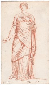 Statue der Flora von vorne gesehen, im Palazzo Giustiniani, Rom von Jacques Louis David