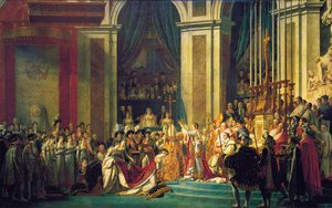 Die Krönung Napoleons in Notre-Dame de Paris am 2. Dezember 1804, 1807 von Jacques Louis David