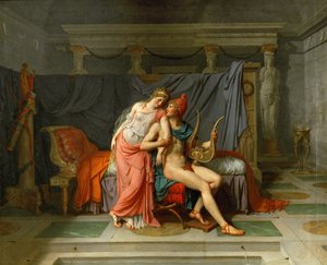 Die Lieben von Helena und Paris von Jacques Louis David