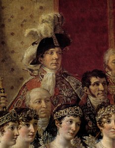 Das Ritual Napoleons. Detail, das Pauline Bonaparte (Prinzessin Borghese) darstellt von Jacques Louis David
