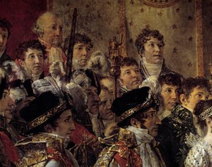 Der Ritus Napoleons. Detail, das die Brüder Napoleons (Joseph Bonaparte) darstellt