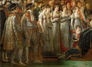 Die Krönung von Kaiser Napoleon I. Bonaparte von Jacques Louis David
