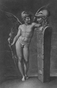 Der Geist der Freiheit errichtet das Reich der Weisheit auf Erden, nach 1791 von Jacques Louis Perée