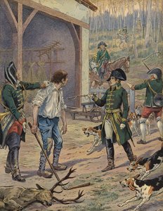 Napoleon auf der Jagd von Jacques Marie Gaston Onfray de Breville (Job)