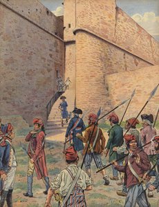 Das quadratische Fort in Antibes von Jacques Marie Gaston Onfray de Breville (Job)