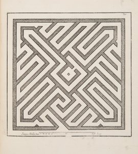 Entwurf für Parterre, aus Theatre des Plans et Jardinages, veröffentlicht 1652 von Jacques Mollet