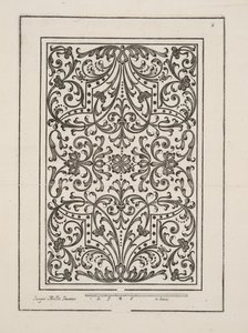Entwurf für Parterre, aus Theatre des Plans et Jardinages, veröffentlicht 1652