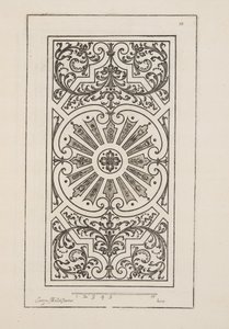 Entwurf für Parterre, aus Theatre des Plans et Jardinages, veröffentlicht 1652