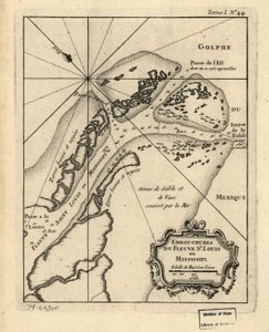 Mündungen des Flusses St. Louis oder Mississippi. 1763. LOC 74693011