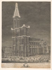 Ansicht der Kathedrale von Straßburg (Représentation de l