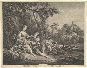 Denken sie an die Traube? von Jacques Philippe Le Bas