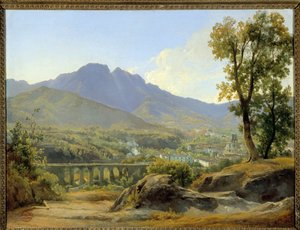 Landschaft, Blick von der Villa Cava von Jacques Raymond Brascassat