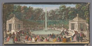 Ansicht des Bosquet des Dômes im Garten von Versailles