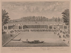 Schloss Fontainebleau vom Grand Canal von Jacques Rigaud