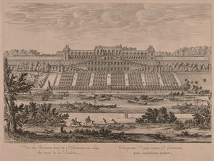 Schloss von St. Germain en Laye vom Fluss aus