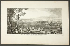Landschaftsansicht von Meudon in Richtung Paris