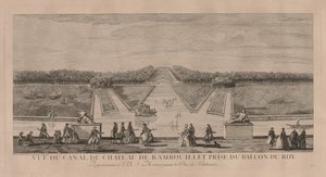 Das Schloss vom Kanal in Rambouillet von Jacques Rigaud