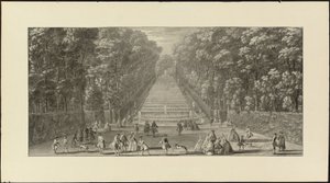 Ansicht des Großen Wasserfalls in den Gärten von Marly