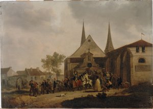 Plünderung einer Kirche während der Revolution, um 1793 von Jacques Swebach Desfontaines