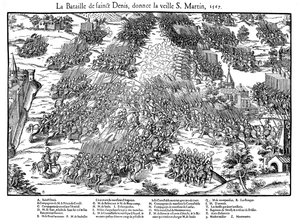 Schlacht von St. Denis, Französische Religionskriege, 10. November 1567 von Jacques Tortorel