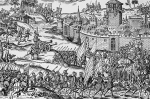 Eroberung von Montbrison durch Francois de Beaumont, Baron von Adrets