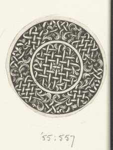 Medaille mit Flechtwerk Entwürfe für Goldschmiede (Serie)