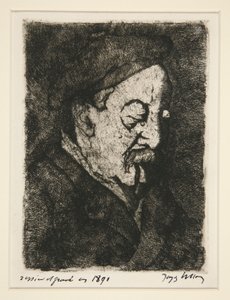 Porträt des Maler-Radierers Emile Nicolle von Jacques Villon