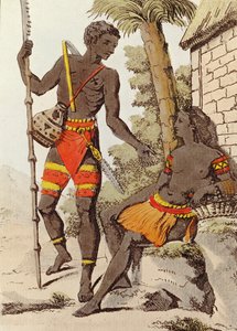 Mann und Frau von den Palau-Inseln, 1805 von Jacques after Grasset de Saint Sauveur
