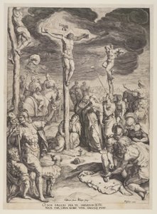 Christus am Kreuz zwischen zwei Dieben von Jacques de Gheyn II