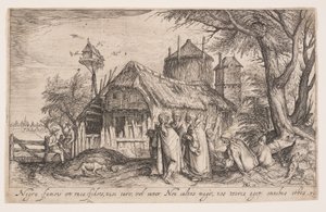 Landschaft mit Roma-Leuten, aus Landschaften