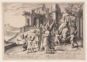 Rückkehr aus der Flucht nach Ägypten von Jacques de Gheyn II