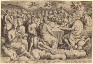 Bankett der Götter bei der Hochzeit von Peleus und Thetis