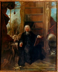 Abbé Jean Antoine Nollet, französischer Physiker in seinem Kabinett der Muette von Jacques de Lajoüe