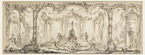 Entwurf für eine ornamentale Dekoration von Jacques de Lajoüe